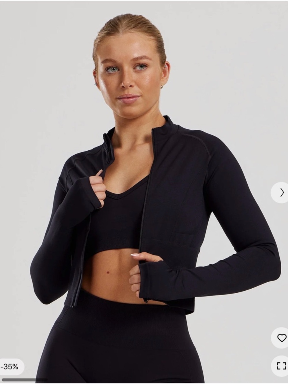 Women's Best Cropped Zip-Up Top